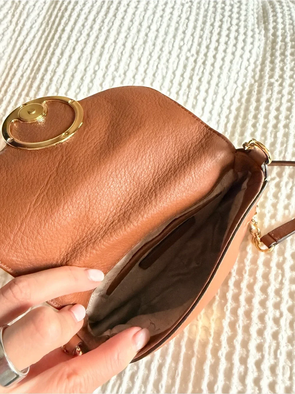 Michael Kors Fulton Small Leather Crossbody Bag - Luggage Brown
